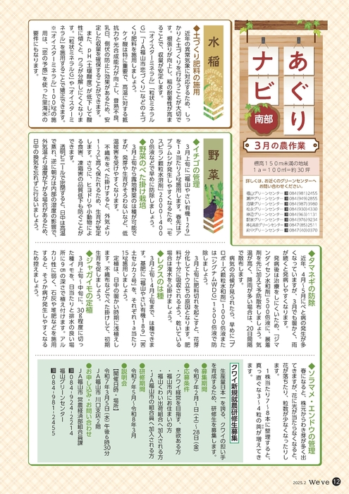 南部（３月の農作業）