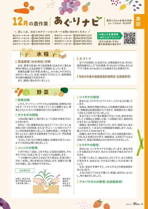 南部（12月の農作業）